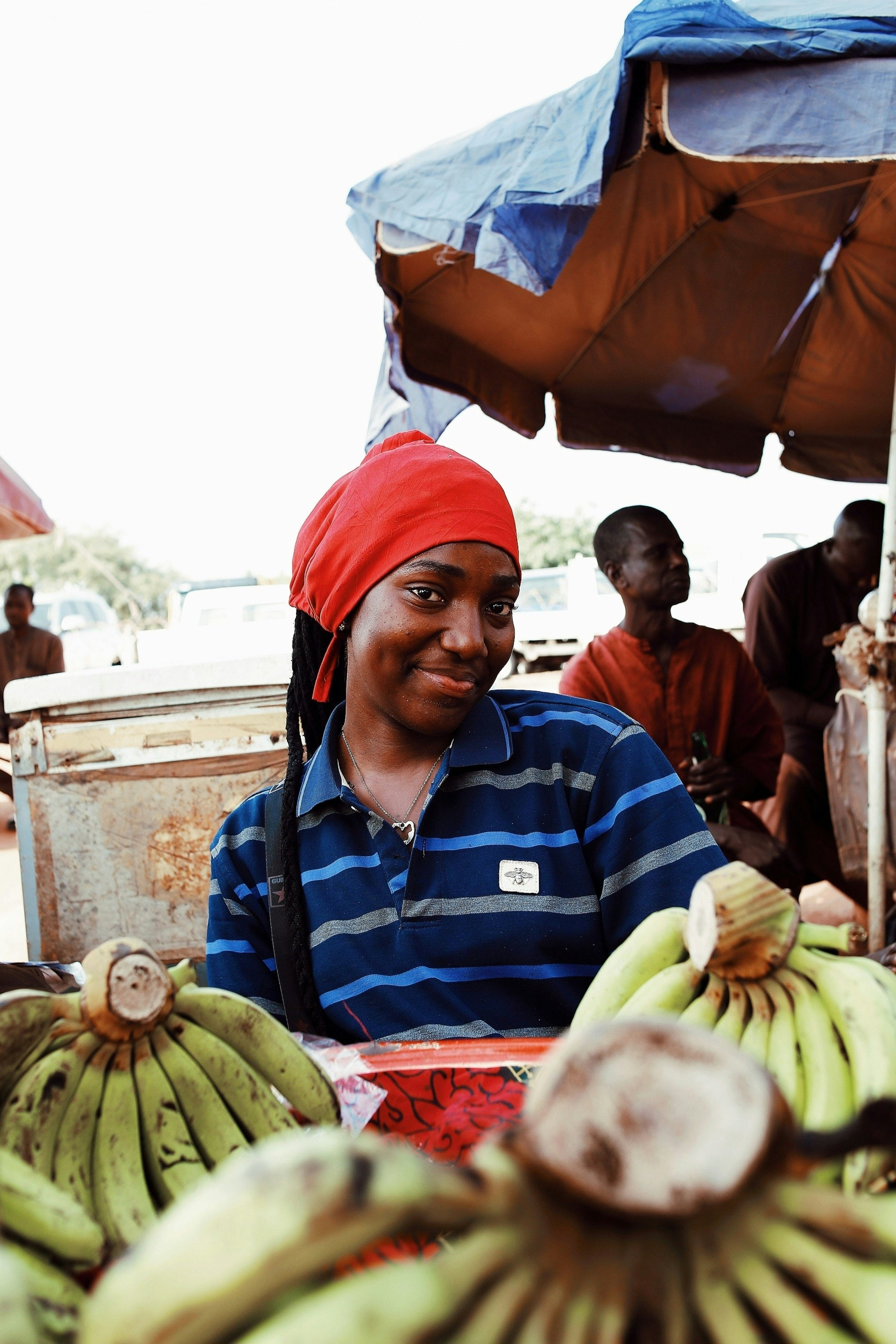 A market vendor in Africa
